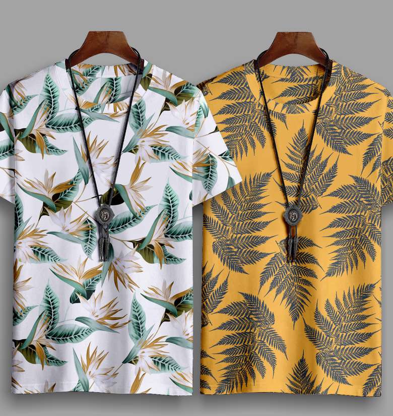TIGERSNAKE Printed Men Multicolor T-Shirt