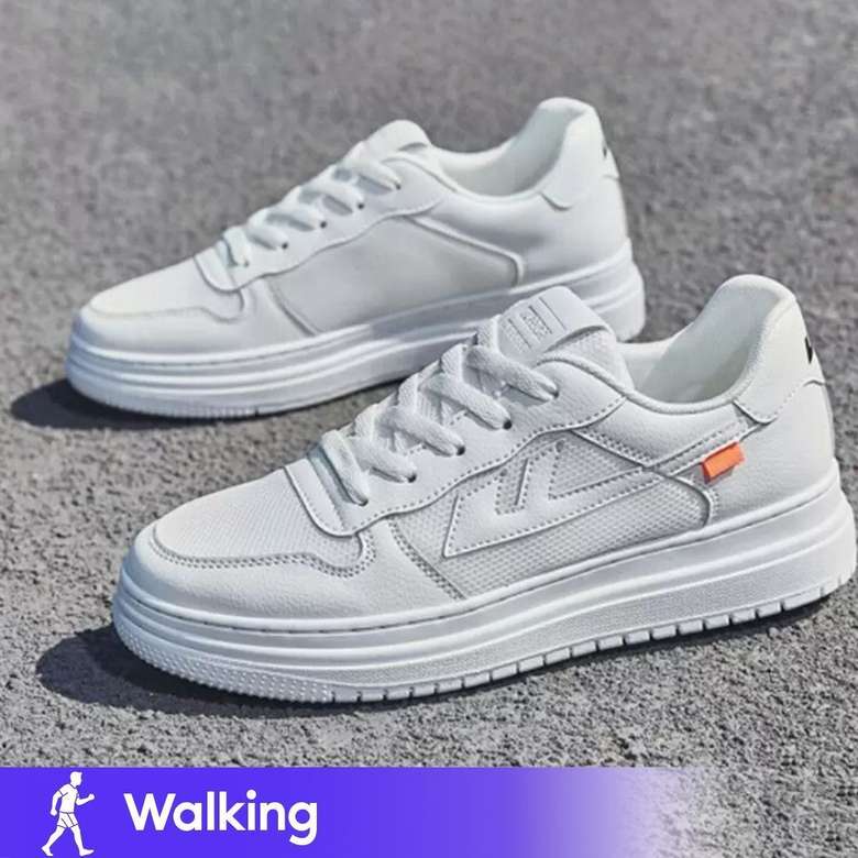 MYSTERYSHOP Waulkers White Running,Walking,Training,Sports Shoes,Casual shoe Sneakers For Men (White)