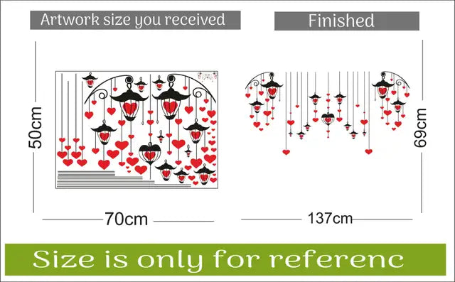 ShopGlobal Self Adhesive 69 cm Wall Sticker (Pack of 1)