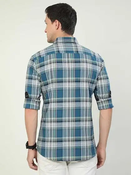 Classic Polo Men Checkered Casual Multicolor Shirt