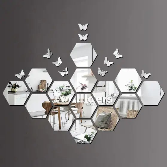 One Store Self Adhesive 12 cm Wall Sticker (Pack of 14)