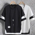 KASPY Printed Men Black, White T-Shirt