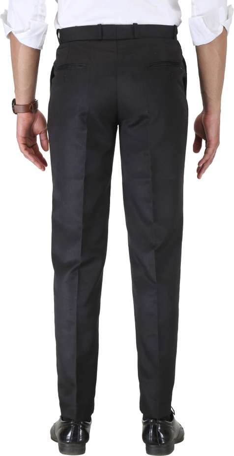 Fit Men Black Trousers
