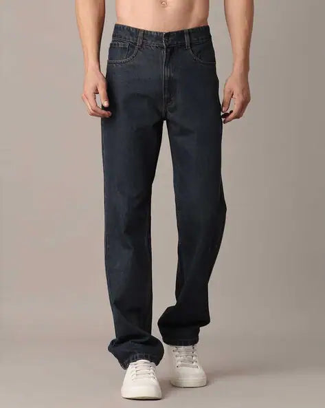 Men Mid-Rise Straight Jeans