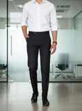 Fit Men Black Trousers